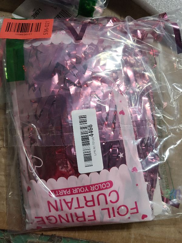 Photo 1 of 2 Pack Pink Backdrop Party Decorations Tinsel Curtain Party Backdrop Foil Fringe Birthday Decorations Photo Booth Streamer Backdrop Pink Theme Bachelorette Graduation Decor
