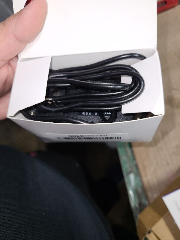 Photo 1 of 12 Volt 2A Power Adapter Supply, AC 100-240V to DC 12 V Power Supply Transformer Charger Wall Plug for DC12V Light Security CCTV Camera, Black, 8x5x3.3 cm