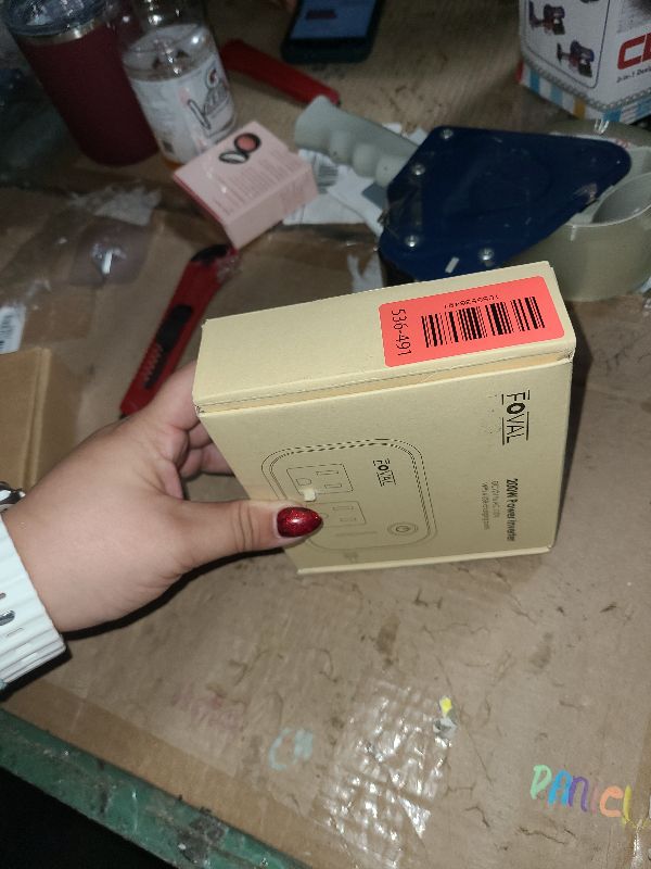 Photo 1 of 200W Car Power Inverter, FOVAL 12V DC to 110V AC Car Inverte with 4 USB Ports Car Outlet Adapter, Power Inverter for Vehicles, Car Plug Adapter Outlet for Laptop Computer Charger (White)