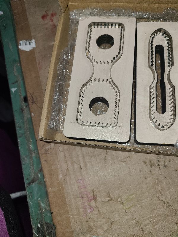 Photo 1 of 2 PCS Leather Cutting Dies Set, Leather Keychain Cutting Mold Wallet Punching Die, Leather Die Cutter Shapes for DIY Leather Crafts