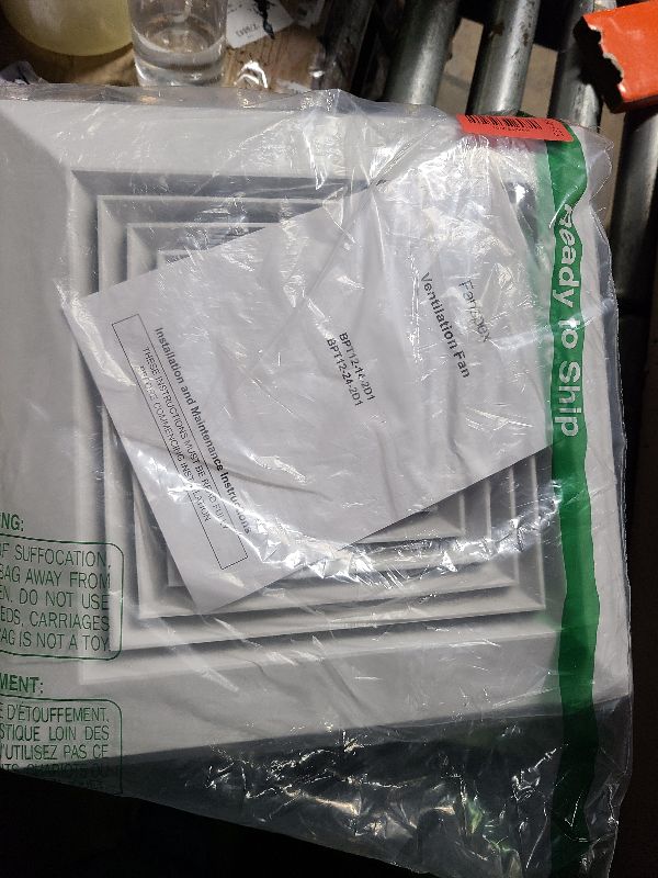 Photo 1 of )
1-Piece Bathroom Exhaust Fan Cover with Spring, Square Ceiling or Wall Mounted Exhaust Fan, Ceiling Fan, Grille, Air Diffuser, Diverter Ventilation Hood, Replacement Accessories