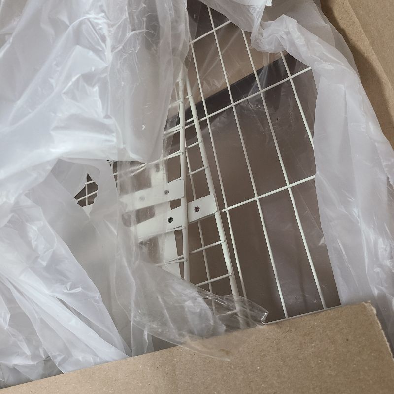 Photo 1 of 16-Inch Height Extension for Pet Gates, Adjustable Top Extension Piece for 26-42 Inch Wide Gates, Prevents Cats from Jumping Over, White