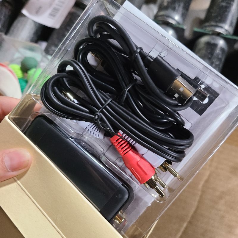 Photo 1 of 1Mii RCA Bluetooth 5.3 Adapter for TV, 3.5mm AUX Bluetooth Transmitter Receiver for 2 AirPods or Headphones, Home Stereo, Speakers, Projector, Treadmills, PC, with Volume Control, aptX Low Latency