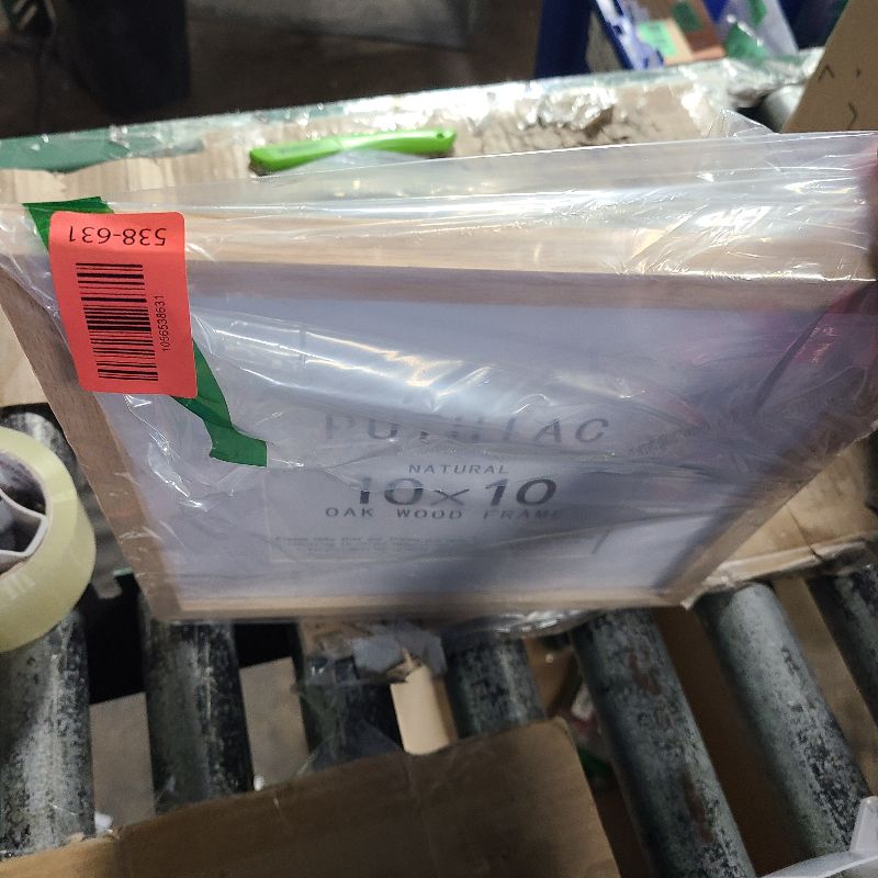 Photo 1 of 10x10 Oak Wood Picture Frame - Minimalist 10x10 Poster Frame, 10"x10" Frame Wood, Natural Solid Wooden Picture Frames for Wall Art Photo and Prints(1 Pack, Beige)