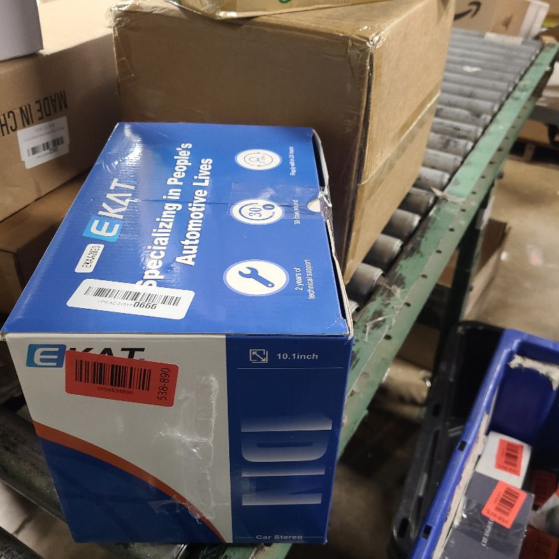 Photo 1 of 10.1 inch Single Din Car Stereo with CarPlay and Android Auto, 10 inch Touch Screen Radio with Mirror Link/1080P/EQ Audio/SWC/Bluetooth +Backup Camera+MIC