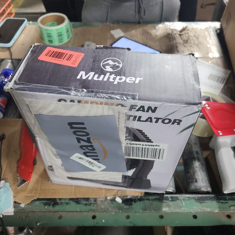 Photo 1 of 10000mAh Camping Fan Rechargeable with LED Lantern, Portable Fan Outdoor Camping Fans for Tents with Remote & Hook, 4 Speed Powerful USB Table Fan for Fishing, Camping, Travel, Jobsite