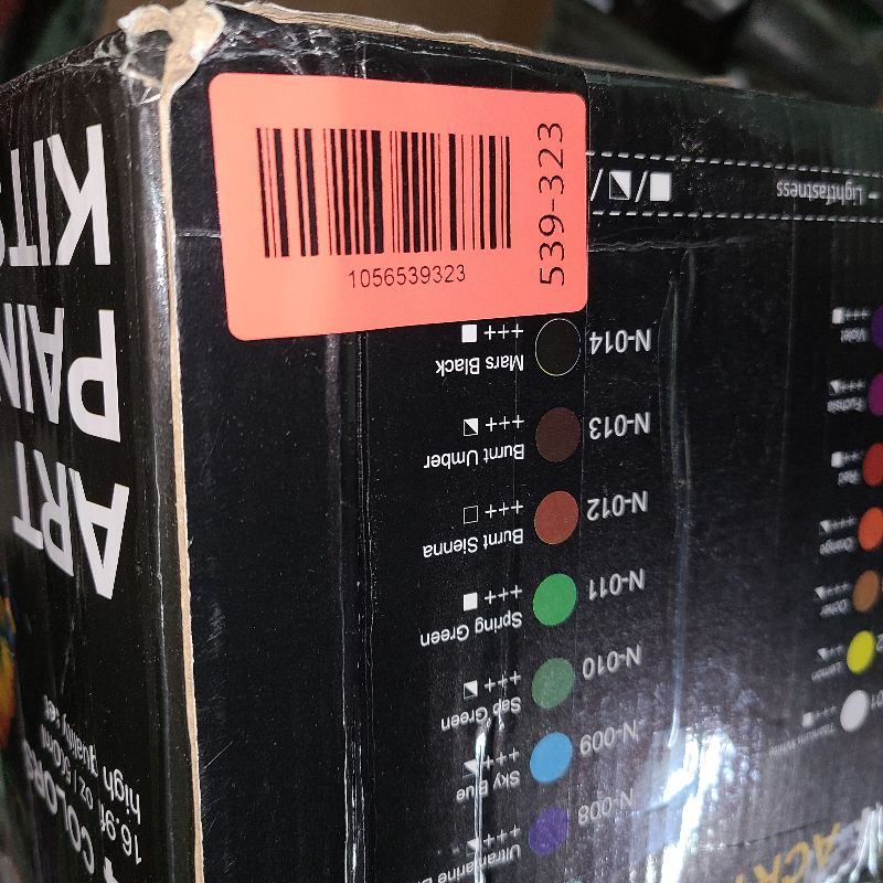 Photo 1 of 14 Colors Large Bulk Acrylic Paint Set (500 ml/16.9 oz Extra Large Bottles), Non-Toxic for Kids & Adults, Acrylic Paint Bulk on Wood, Glass, Ceramic, Art Painting Supplies with Palette Knife