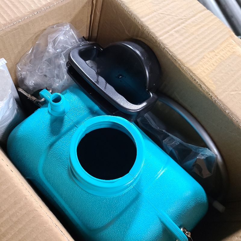 Photo 1 of 2 Gallon Battery Powered Garden Sprayer, Electric Sprayer, Weed Yard Lawn Sprayers with 5 Mist Nozzles & Retractable Wand & Adjustable Strap for Lawn, Garden, Yard