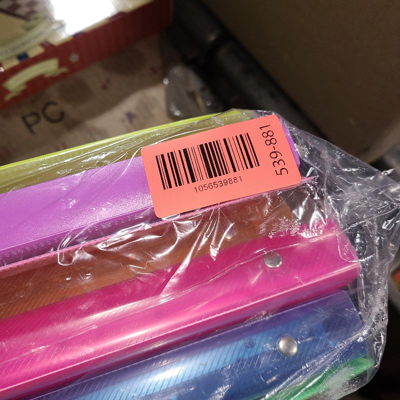 Photo 1 of 1/2" Poly 3 Ring Presentation View Binder with Pocket Allows for Quick Loading of Spine Inserts and Prevents Gapping and Mis Alignment of Rings (Pack of 6) - by Emraw