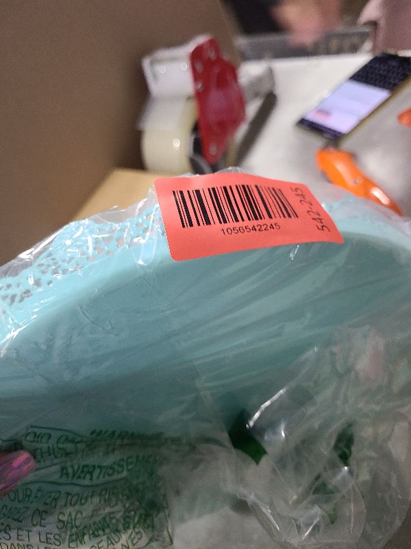 Photo 1 of 10 Inch Metal Cake Stand Round Cupcake Stands Metal Dessert Display (Aqua blue)