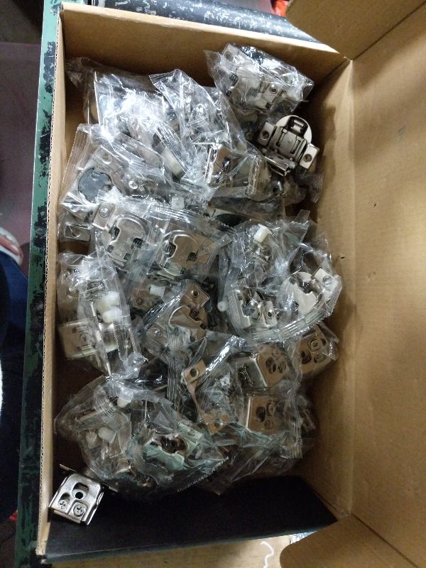 Photo 1 of 20 Pack Soft Close Cabinet Door Hinges for 1/2" Partial Overlay Cupboard, 100 Degree Opening Angel, Stainless Concealed Kitchen Cabinet Hinges with Mounting Screws and Manual