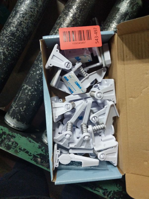 Photo 1 of 12 Pack Cabinet Locks Child Safety | Baby Safety Cabinet Locks NO Drilling 3M Adhesive Baby Proof Drawer Lock Child proofing cabinets latches for Kids Latch for Drawers & Door Child Safety Locks