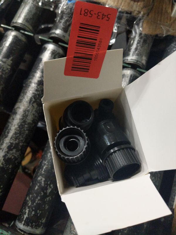 Photo 1 of 16 Pieces Garden Hose Quick Connector 3/4 Inch Plastic Water Hose Fittings Male and Female Connectors End Adapters with 10 Pieces Rubber Gaskets(Black)