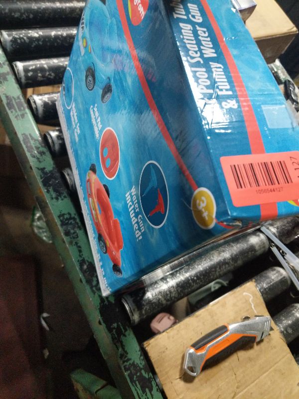 Photo 1 of 2 Pack Pool Float Kids with Water Gun Toddlers Inflatable Ride-On Swimming Pool Toys for Kids Ages 3-8 Years Outdoor Water Party