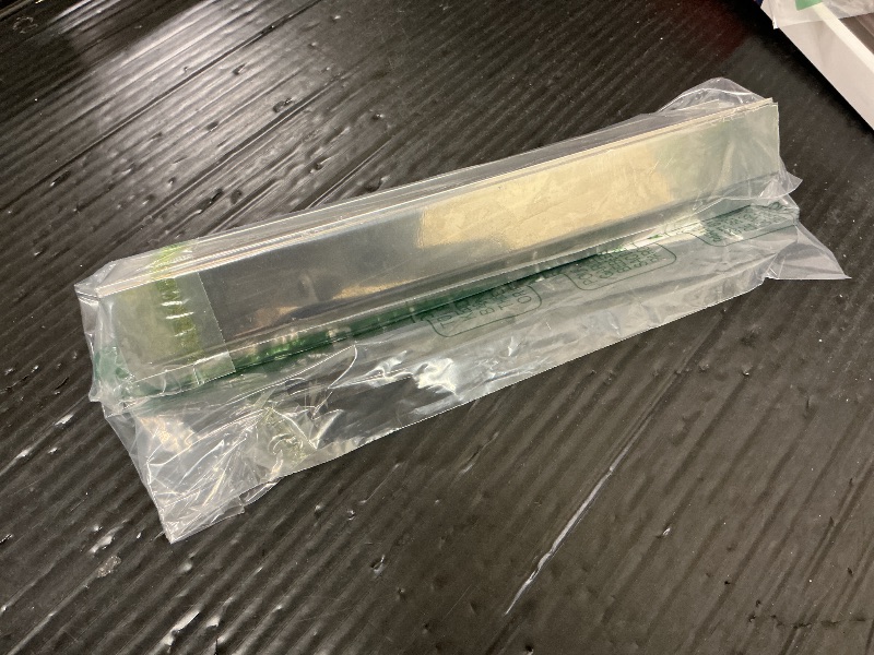 Photo 1 of 2 Pcs Deep Fryer Splash Guard Stainless Steel Joining Strip 20 Gauge Thickness Commercial Deep Fryer Joint Adapter Connector Curved Parts(23"L x 1 1/2"Wx2"H)