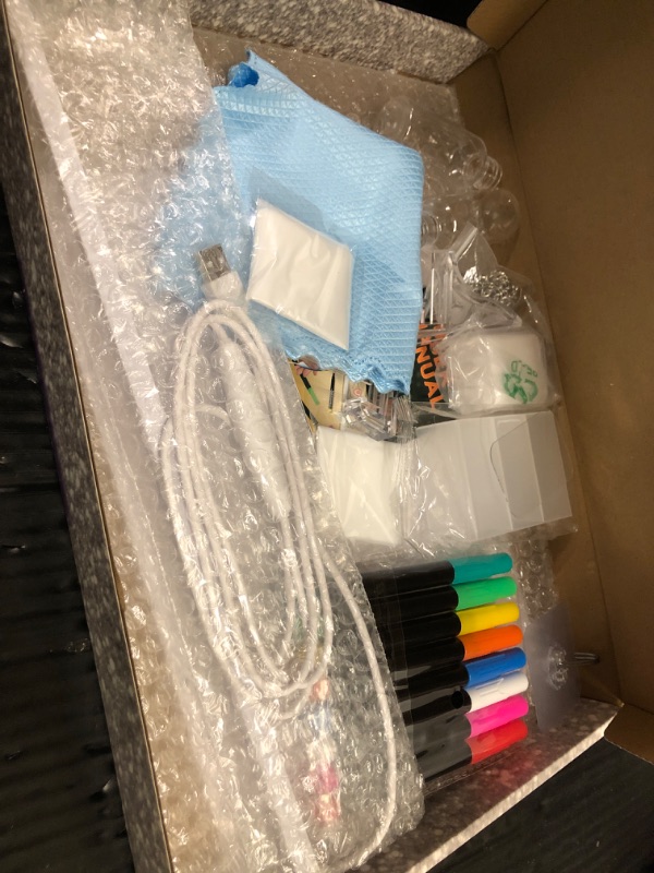 Photo 1 of 16" Led Drawing Board for Kids with 18 Tracing Pages - 4 Modes & Acrylic Led Note Board with 7 Colors, Light up Magic Boards for Art Kit, Birthday & Christmas Gifts for Teenage Girls & Boys, 39PCS