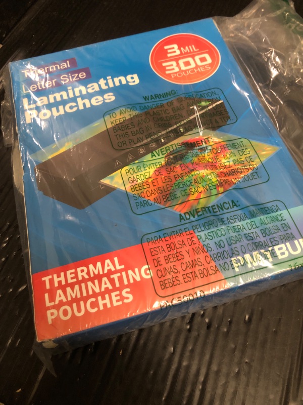 Photo 1 of 300 Pack Laminating Sheets,3 Mil,9"x11.5" Inches for Use with Thermal Laminators,Clear,Letter Size,Office and School Supplies