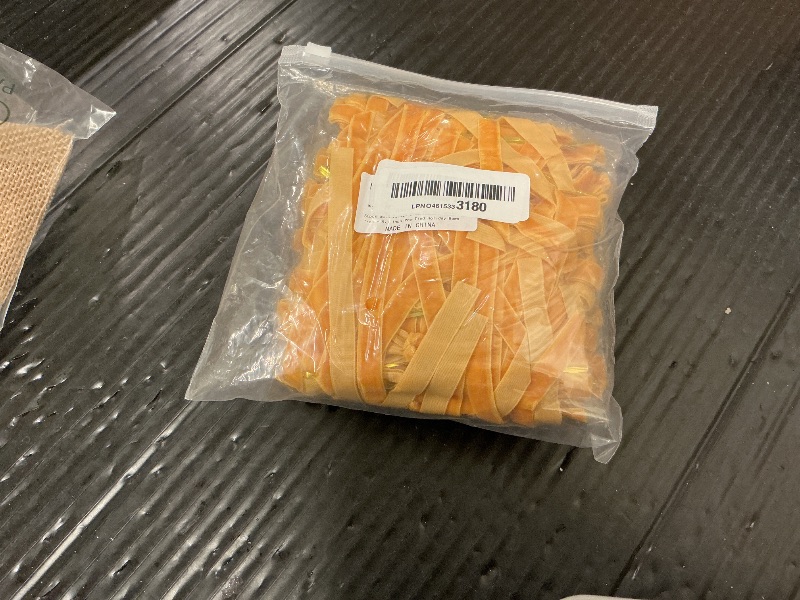 Photo 1 of 50pcs Yellow Gold Velvet Bows for Christmas Tree - 5x7 Inch Pre-Tied Holiday Bows for Tree,Wreath,Gift Wrapping & Decor (3/8" Width)