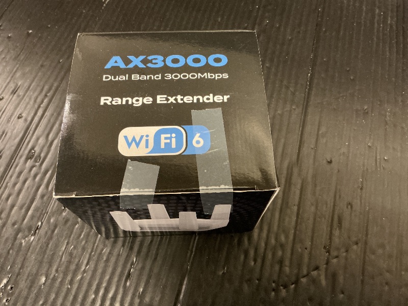 Photo 1 of 2025 AX3000 WiFi 6 Range Extender, WiFi Extender Signal Booster with Gigabit Ethernet Port, Dual Band (2.4G&5.8G) WiFi Repeater Cover to 13888sp.ft, Faster Speed and Wider Cover, Quick Setup (White)