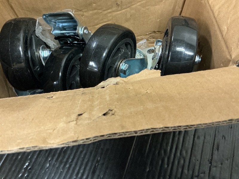 Photo 1 of 4 Inch Caster Wheels,Casters Set of 4, Heavy Duty Casters with Brake 2000Lbs,Swivel Caster Wheels with Top Plate, Locking Industrial Caster Wheel for Workbench, Cart, Furniture (Free Hardware Kits)