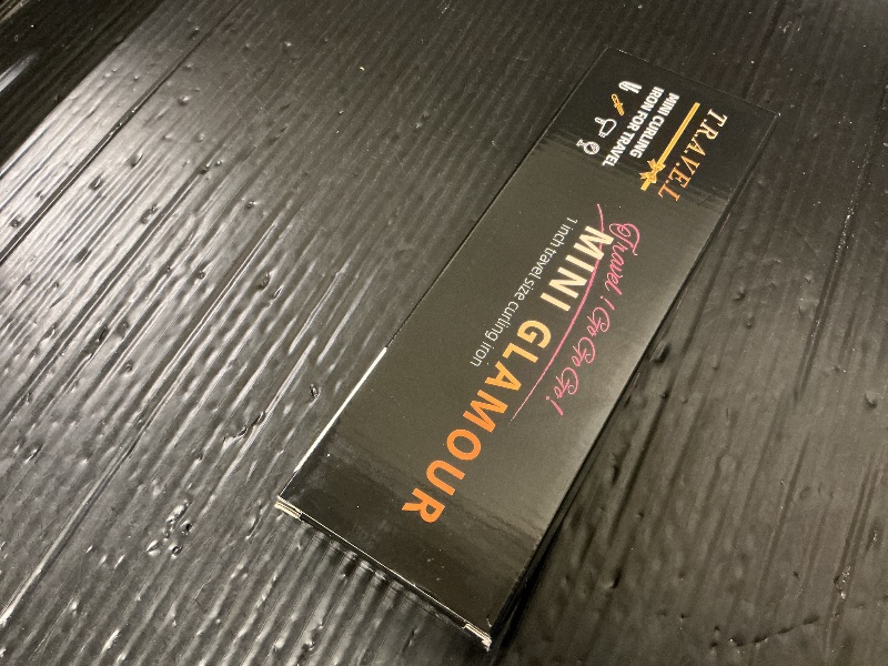 Photo 1 of 1 Inch Mini Travel Curling Iron, 100-240V Travel Dual Voltage Curling Iron for Short Hair with 5 Heat Settings, Small Curling Wand with Temperature Memories and Lock, Silver