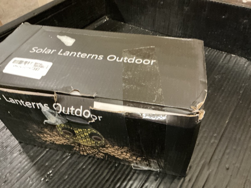 Photo 1 of 2 Pack Solar Lanterns Outdoor Waterproof Frog Metal Hanging Lantern Outdoor Hanging Solar Lights with Sound, Outdoor Lanterns for Yard, Garden, Patio, Porch