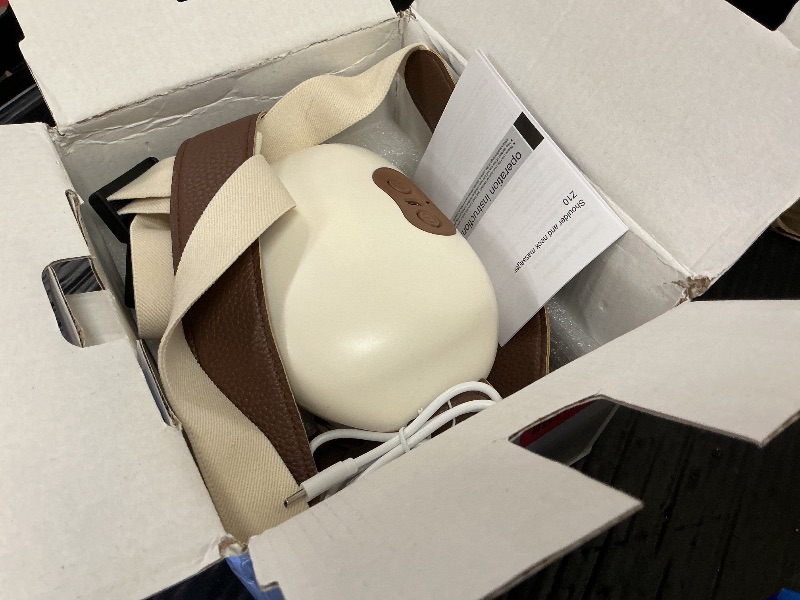 Photo 1 of 4D Neck Massager,Shoulder Hot Compress Massager, a wireless and portable massager that simulates human hand operation,suitable for relieving neck pain and relaxing muscles,with 3 adjustment modes.