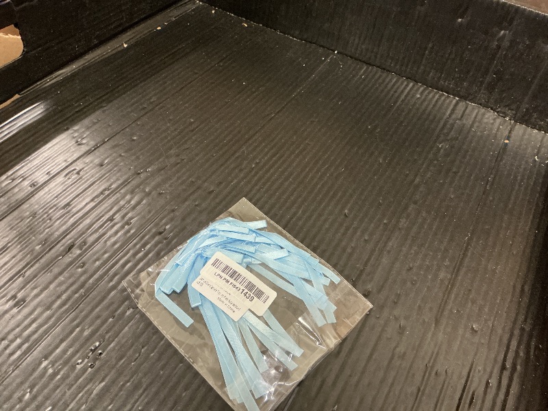 Photo 1 of 20 Pack Bow Cupcake Toppers Birthday Bowknot Ribbons Coquette Blue Bow High Footed Cup Balloon Wall Party Decorations Bridal Cake Dessert Picks Baby Boy Birthday Wedding Party Supplies blue1