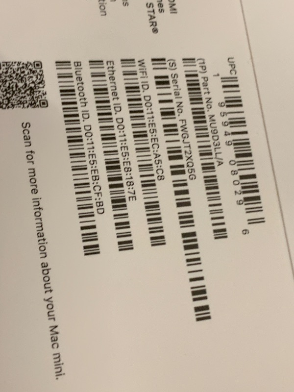 Photo 1 of Apple 2024 Mac mini Desktop Computer with M4 chip with 10?core CPU and 10?core GPU: Built for Apple Intelligence, 16GB Unified Memory, 256GB SSD Storage, Gigabit Ethernet. Works with iPhone/iPad