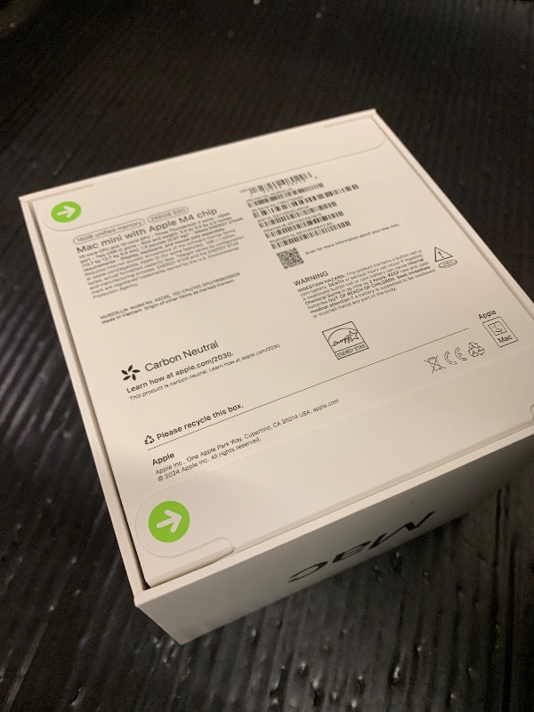 Photo 1 of Apple 2024 Mac mini Desktop Computer with M4 chip with 10?core CPU and 10?core GPU: Built for Apple Intelligence, 16GB Unified Memory, 256GB SSD Storage, Gigabit Ethernet. Works with iPhone/iPad