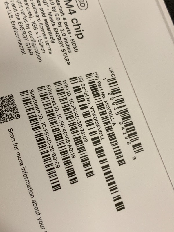 Photo 1 of Apple 2024 Mac mini Desktop Computer with M4 chip with 10?core CPU and 10?core GPU: Built for Apple Intelligence, 24GB Unified Memory, 512GB SSD Storage, Gigabit Ethernet. Works with iPhone/iPad