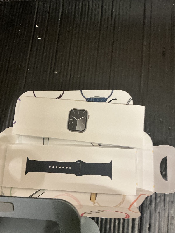 Photo 1 of SEE NOTES AND PICTURES,,,,,,,,Apple Watch Series 9 With Blood Oxygen. GPS + Cellular 41mm Graphite Stainless Steel Case with Midnight Sport Band - S/M.