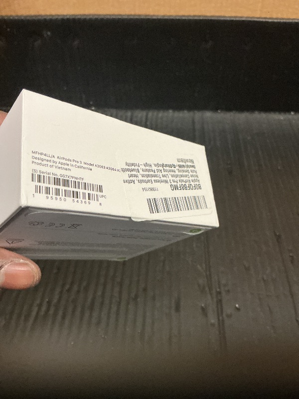 Photo 1 of Apple AirPods Pro 3 Wireless Earbuds, Active Noise Cancellation, Live Translation, Heart Rate Sensing, Hearing Aid Feature, Bluetooth Headphones, Spatial Audio, High-Fidelity Sound, USB-C Charging