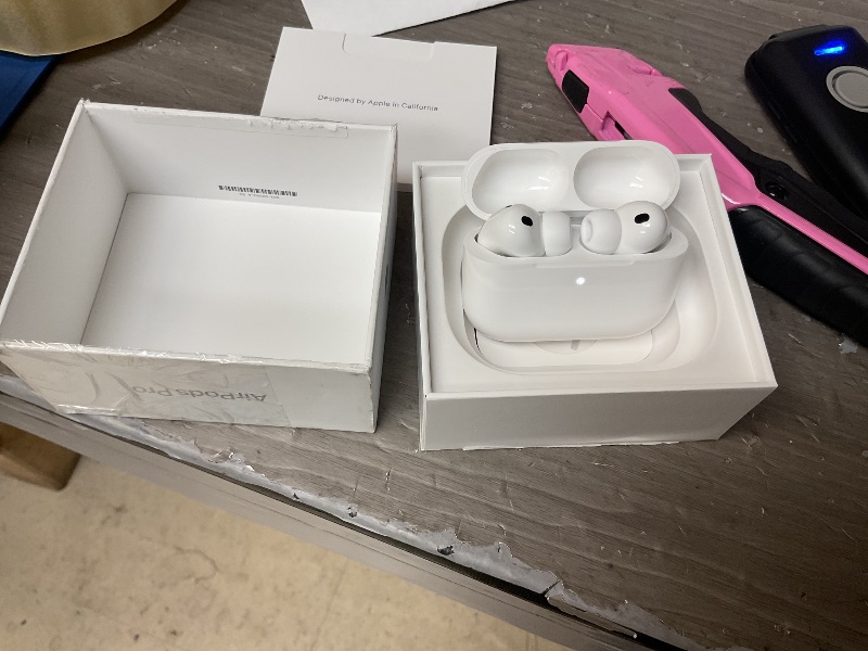 Photo 1 of Apple AirPods Pro 3 Wireless Earbuds, Active Noise Cancellation, Live Translation, Heart Rate Sensing, Hearing Aid Feature, Bluetooth Headphones, Spatial Audio, High-Fidelity Sound, USB-C Charging