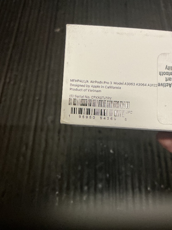 Photo 1 of Apple AirPods Pro 3 Wireless Earbuds, Active Noise Cancellation, Live Translation, Heart Rate Sensing, Hearing Aid Feature, Bluetooth Headphones, Spatial Audio, High-Fidelity Sound, USB-C Charging