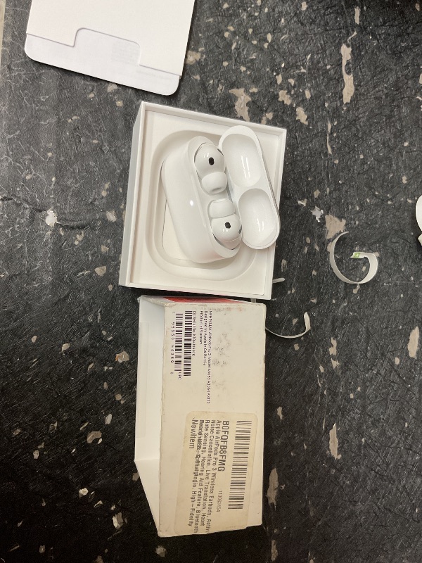Photo 1 of Apple AirPods Pro 3 Wireless Earbuds, Active Noise Cancellation, Live Translation, Heart Rate Sensing, Hearing Aid Feature, Bluetooth Headphones, Spatial Audio, High-Fidelity Sound, USB-C Charging