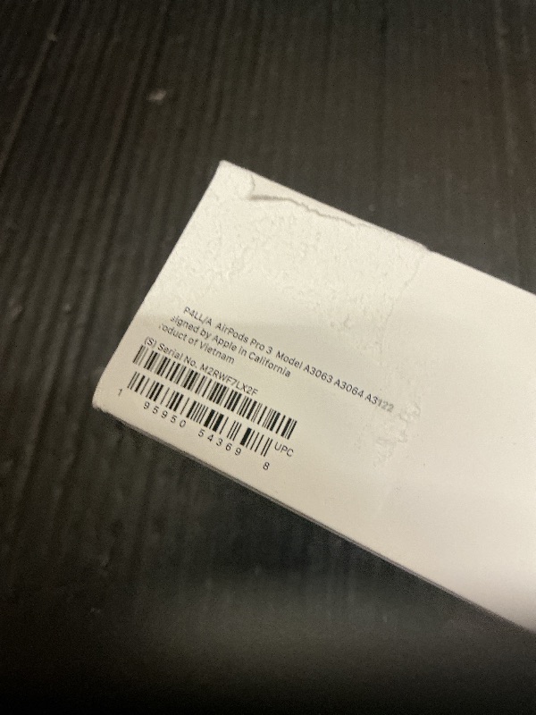 Photo 1 of Apple AirPods Pro 3 Wireless Earbuds, Active Noise Cancellation, Live Translation, Heart Rate Sensing, Hearing Aid Feature, Bluetooth Headphones, Spatial Audio, High-Fidelity Sound, USB-C Charging