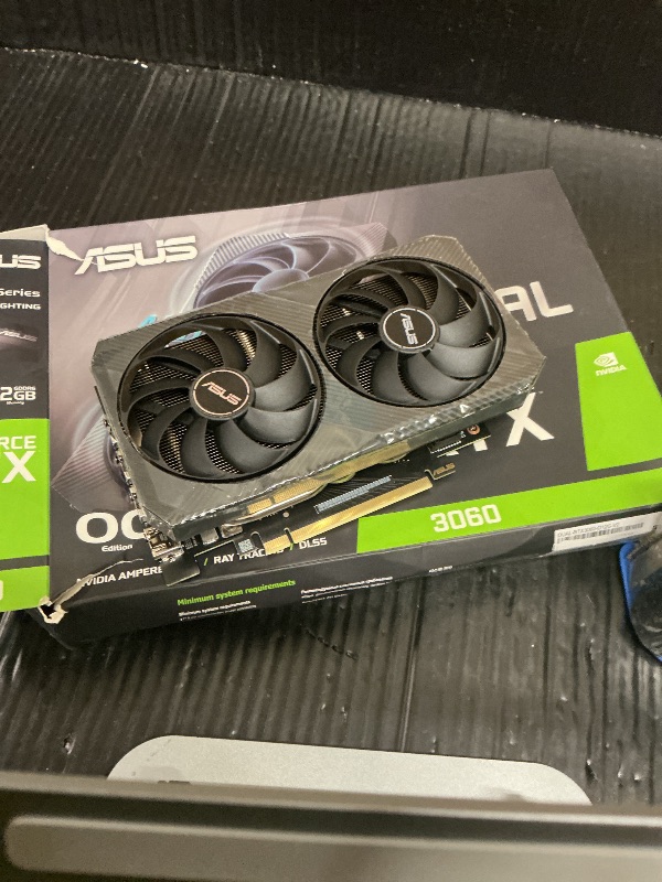 Photo 1 of ASUS - Refurbished Excellent - NVIDIA GeForce RTX 3060 Dual Overclock 12GB GDDR6 PCI Express 4.0 Graphics Card - Black
