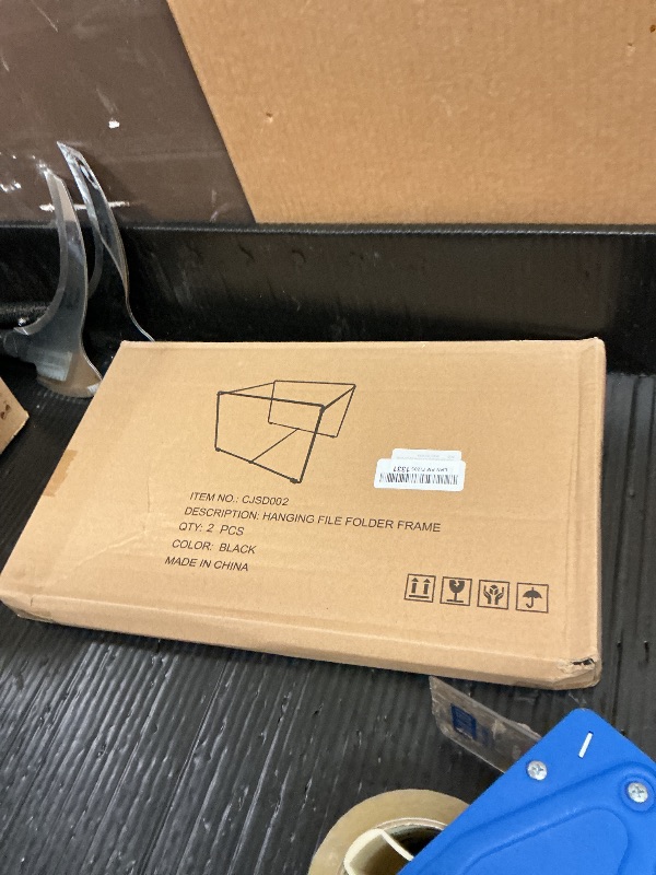 Photo 1 of 2 Sets Legal/Letter Size Hanging File Folder Frame,Fit Size Over 9.6”H/16.16”L File Cabinet Rail/Drawer/Inserts,Hanging File Holder,Desk Organizer for Accessories,Filing Box Anti-Scratch/Rusty