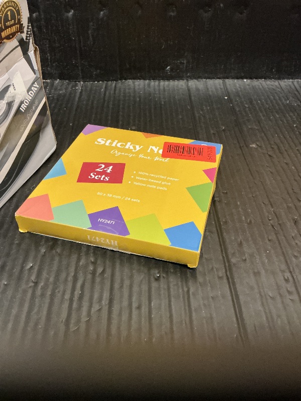 Photo 1 of 2400 Sheets Sticky Notes - 2 x 1.5 Notes Pads, Small Self-Adhesive Notes, Yellow Self-Stick Pads for Office Supplies, School, Home (24 Pack)