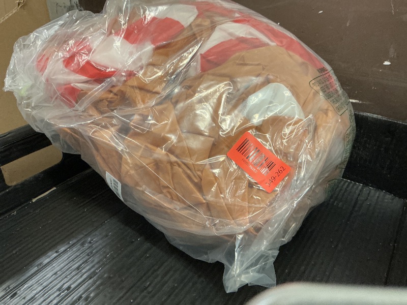 Photo 1 of 10ft Giant Gingerbread Man in Sitting Pose LED Lighted Christmas Inflatable Yard Decor Outdoor Blow up Christmas Decorations for Balcony, Chair, Tree Branch, Stairs- Indoor/Outdoor Xmas Decoration