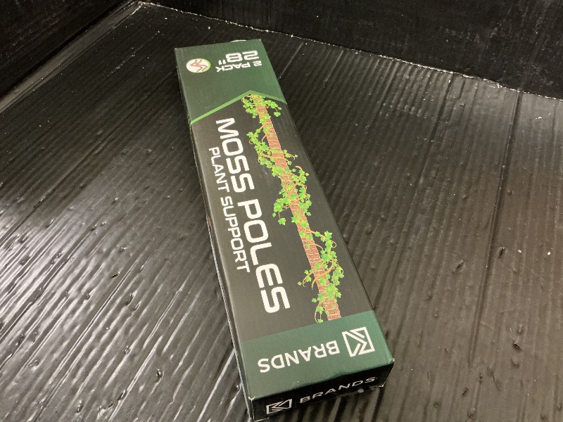 Photo 1 of 2 Pack 28'' Bendable Moss Pole Monstera Plant Support for Climbing Indoor Plants - Stakes for Potted Climbers - Tall Sticks Indoor Trellis for Houseplants - Accessories for Monstera Pot