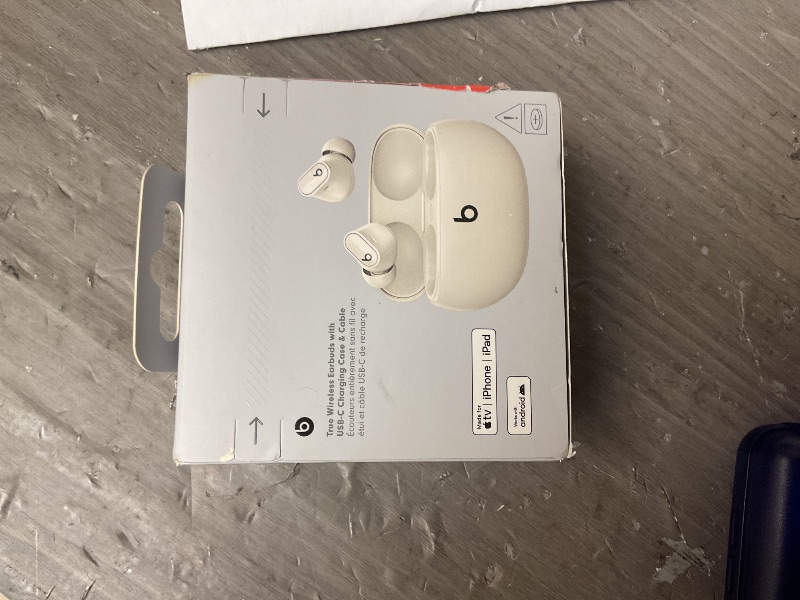 Photo 1 of SEE NOTES AND PICTURES ……..Beats Studio Buds + | True Wireless Noise Cancelling Earbuds, Enhanced Apple & Android Compatibility, Built-in Microphone, Sweat Resistant Bluetooth Headphones, Spatial Audio - Ivory