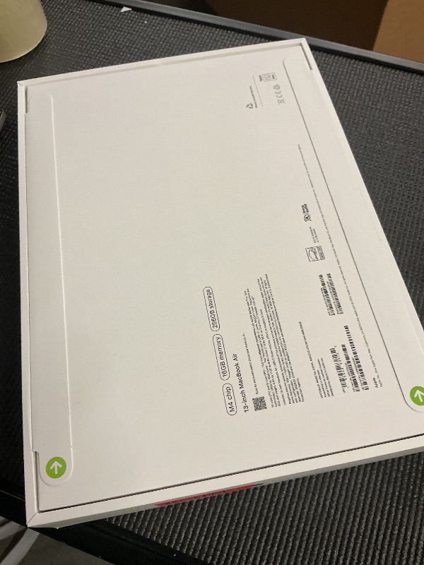 Photo 1 of Apple 2025 MacBook Air 13-inch Laptop with M4 chip: Built for Apple Intelligence, 13.6-inch Liquid Retina Display, 16GB Unified Memory, 256GB SSD Storage, 12MP Center Stage Camera, Touch ID; Midnight