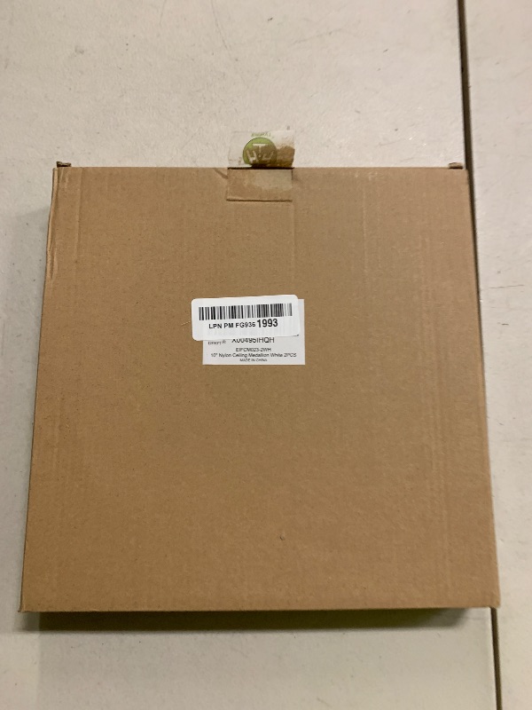 Photo 1 of 2Packs Molded Nylon Ceiling Medallion for Light Fixtures and Ceiling Fans, 9.8"OD x 4"ID x 0.94"P (Fits Canopies up to7-1/4")?White?