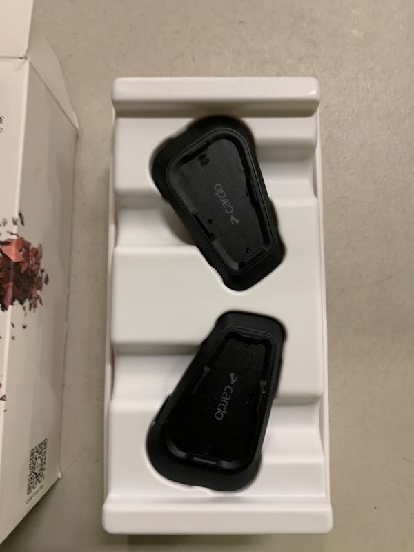 Photo 1 of Cardo Systems Spirit Motorcycle Bluetooth Communication Headset - Black, Dual Pack