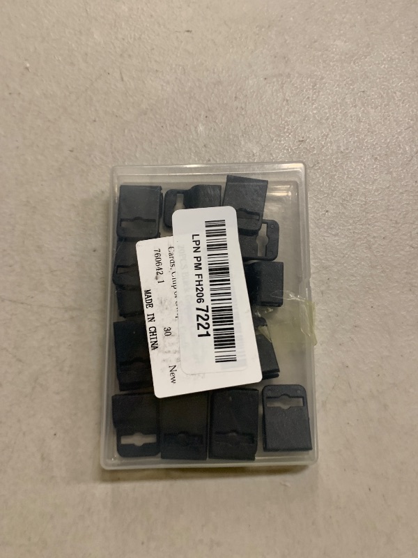 Photo 1 of 20PCS Black Gripper Card Holder Clamps, Plastic Swipe Card Holder, Black Secure and Strong Badge Holders for Standard Thickness Id Badge, Smart Cards, Chip or Swipe Cards