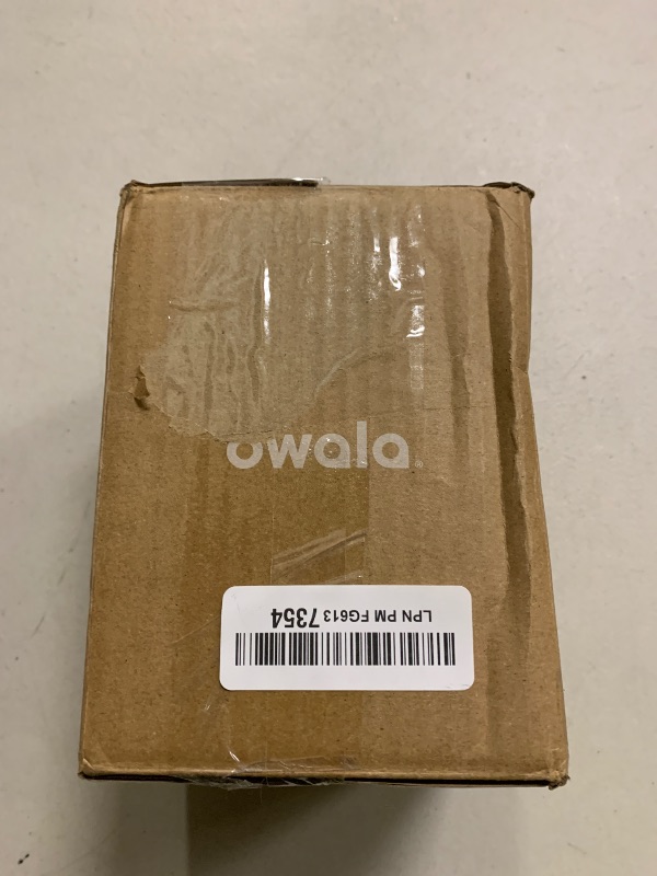 Photo 1 of Owala SmoothSip Slider Stainless Steel Insulated Travel Mug with handle, 100% Leak Proof, For Hot and Cold Drinks, Travel Friendly with Sliding Lock Lid, 12oz, BPA Free, Leak Proof, Cozy Cocoa