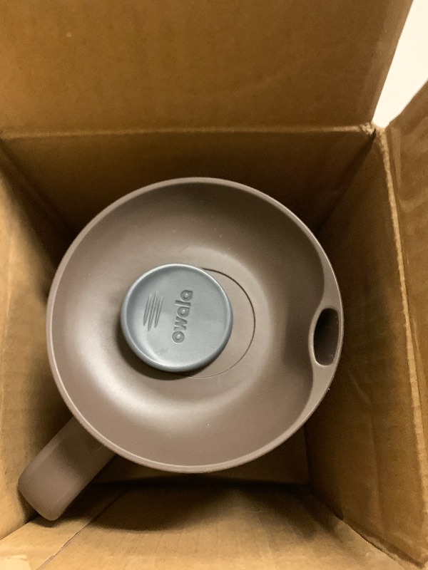 Photo 1 of Owala SmoothSip Slider Stainless Steel Insulated Travel Mug with handle, 100% Leak Proof, For Hot and Cold Drinks, Travel Friendly with Sliding Lock Lid, 12oz, BPA Free, Leak Proof, Cozy Cocoa