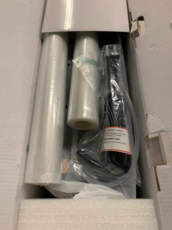 Photo 1 of Powerful Suction Vacuum Sealer Machine,Commercial Fully Automatic Food Vacuum Sealer with Double Heat Seal,Dry & Moist Modes,Built-in Cutter,Bags Storage,Easy-Lock Handle,Include 2 Bag Rolls (Black)